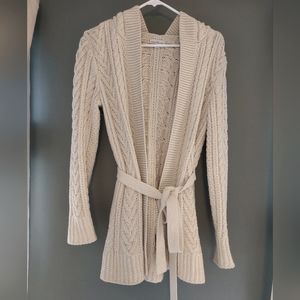 L.L. Bean Signature Tie Waist Classic Sweater